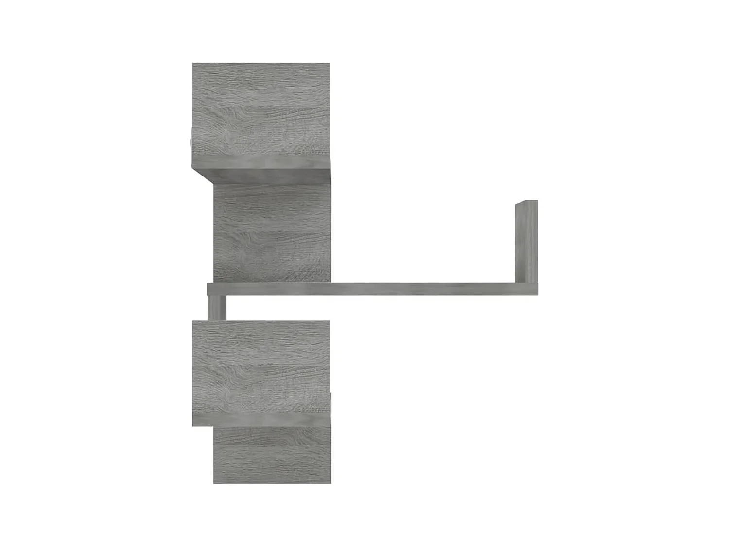 Étagères d'angle murales 2 pcs Sonoma gris 40x40x50 cm Bois