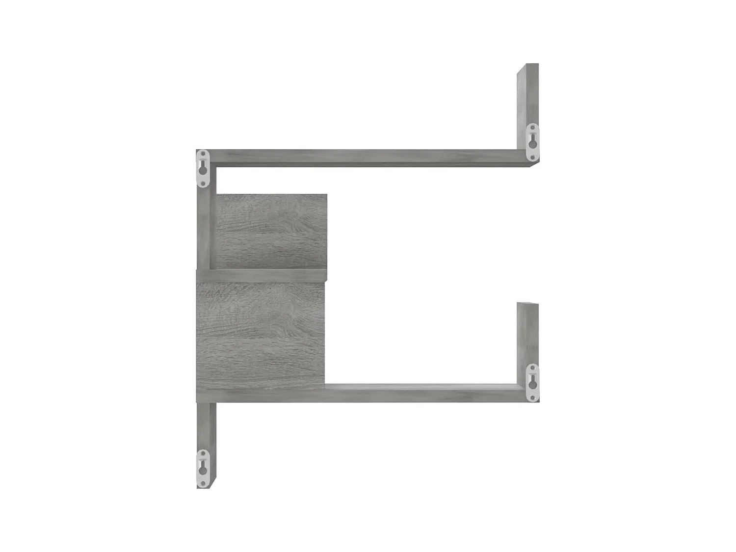 Étagères d'angle murales 2 pcs Sonoma gris 40x40x50 cm Bois