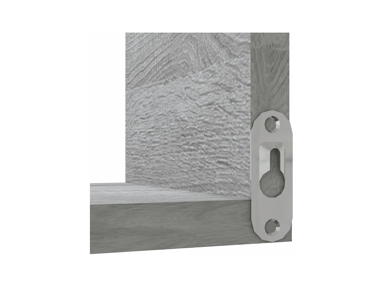 Étagères d'angle murales 2 pcs Sonoma gris 40x40x50 cm Bois