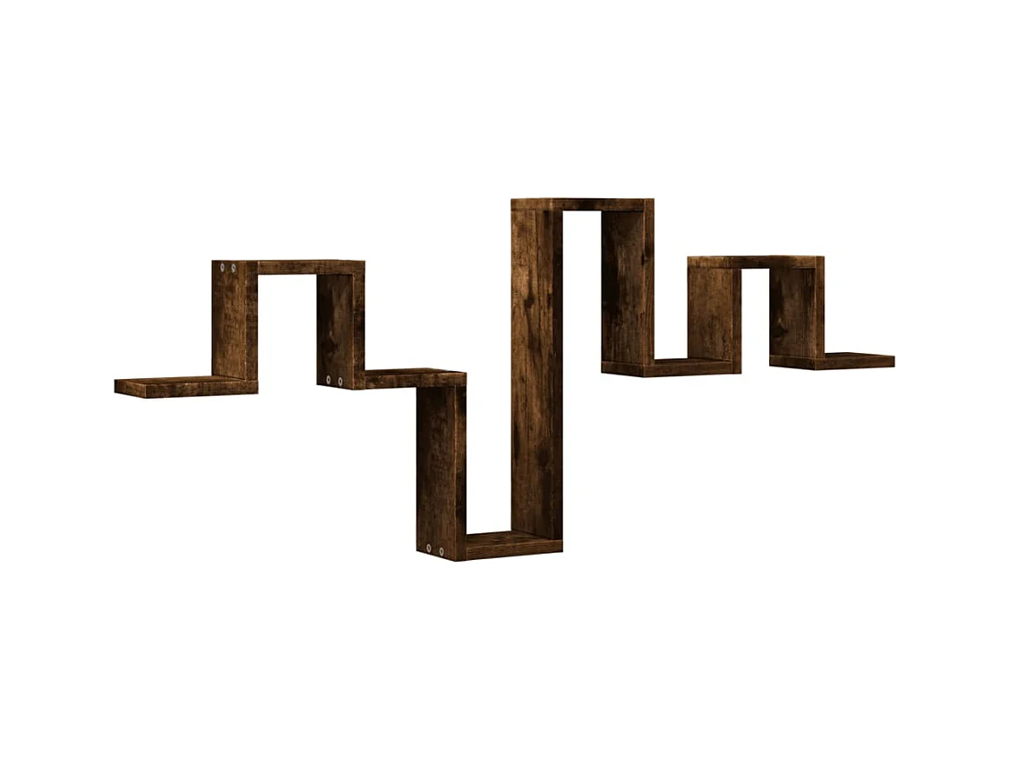 Étagère murale chêne fumé 104,5x10x43 cm bois d'ingénierie