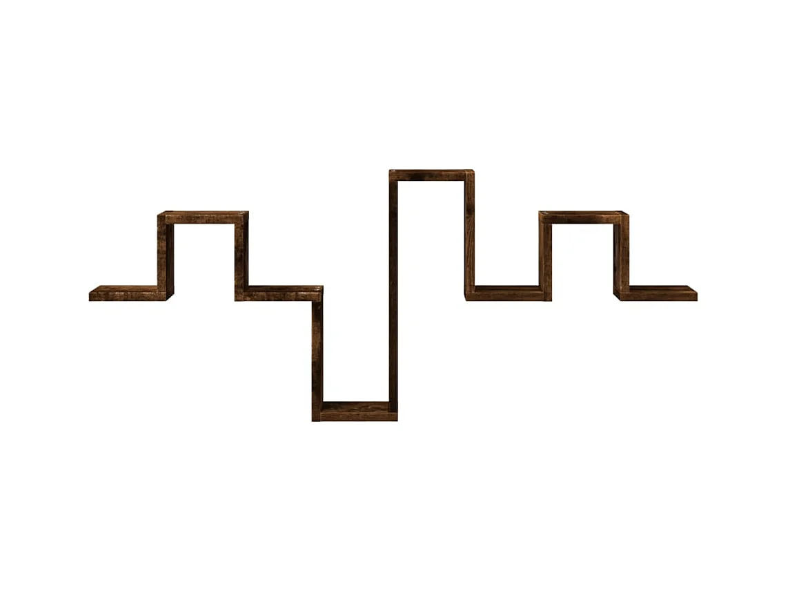 Étagère murale chêne fumé 104,5x10x43 cm bois d'ingénierie