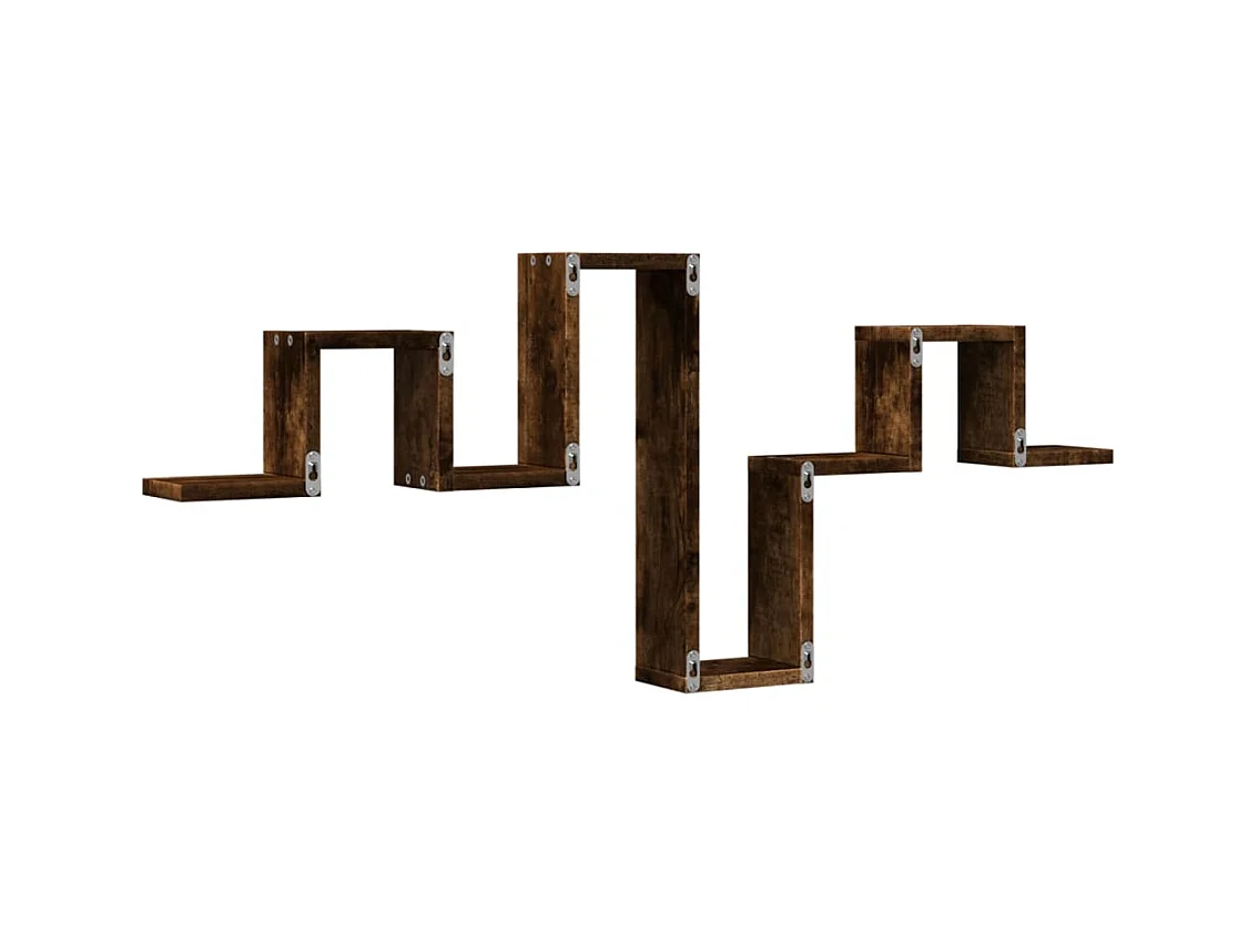 Étagère murale chêne fumé 104,5x10x43 cm bois d'ingénierie