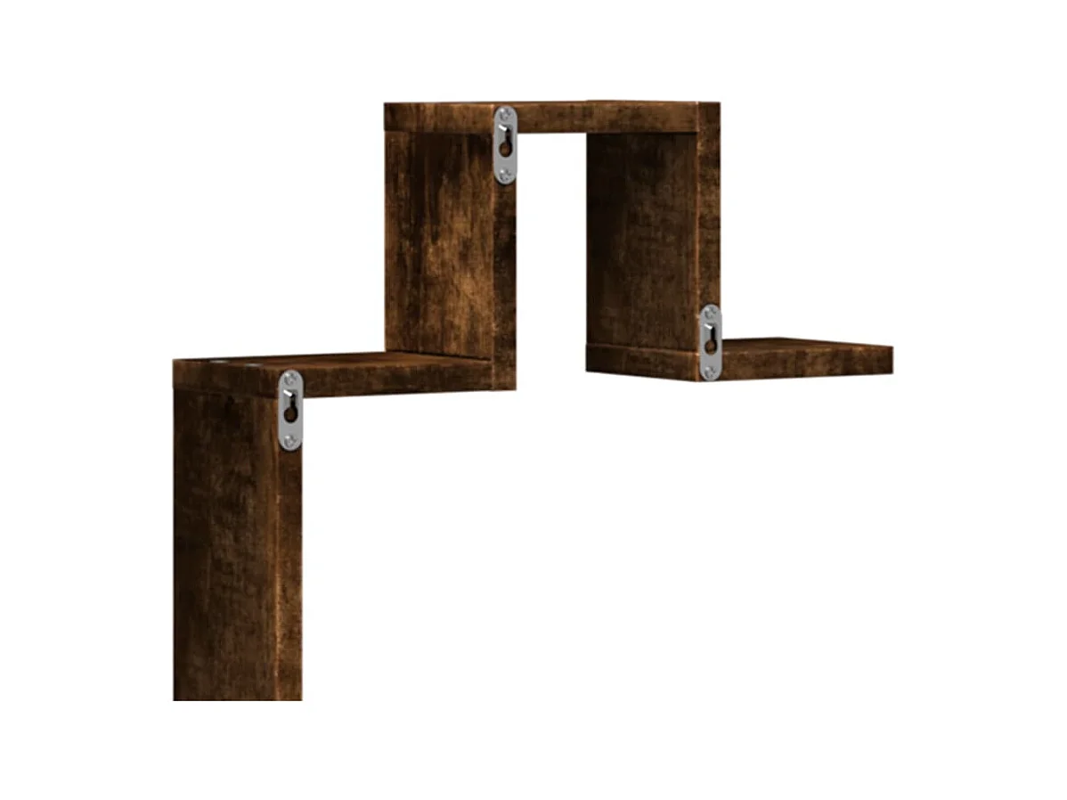 Étagère murale chêne fumé 104,5x10x43 cm bois d'ingénierie