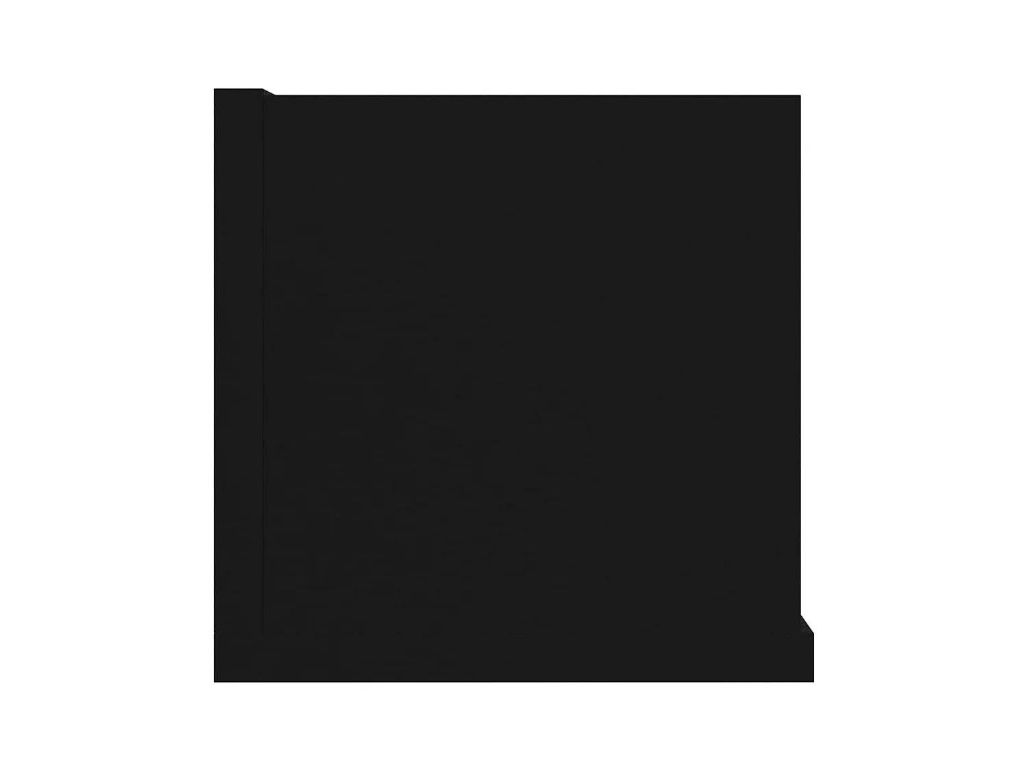 Mensola da parete per CD nera 100x18x18 cm in legno ingegnerizzato