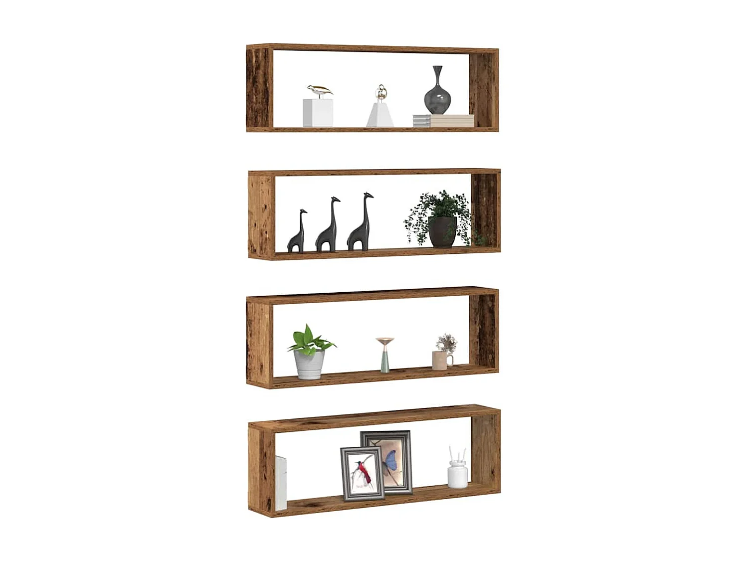 mensole da parete in legno anticato 80x15x26 cm realizzate in legno ingegnerizzato