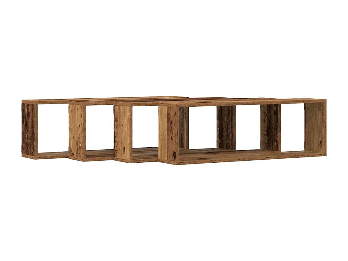 mensole da parete in legno anticato 80x15x26 cm realizzate in legno ingegnerizzato