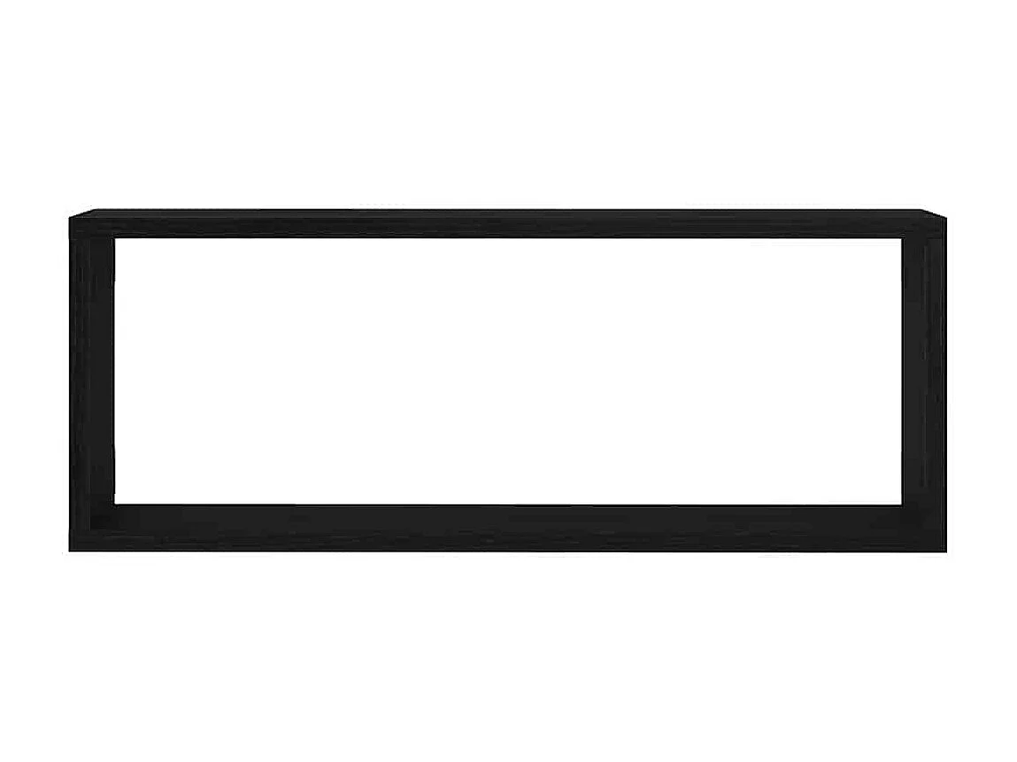 Étagères murales 2 pièces Chêne noir 60x15x23 cm en bois d'ingénierie