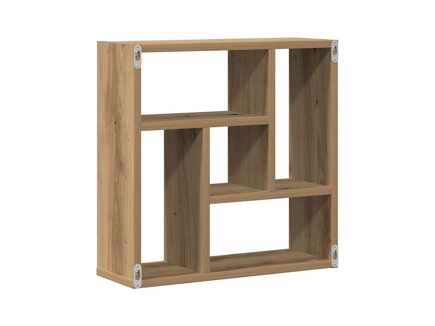 Étagère murale chêne artisanal 45x16x45 cm bois d'ingénierie