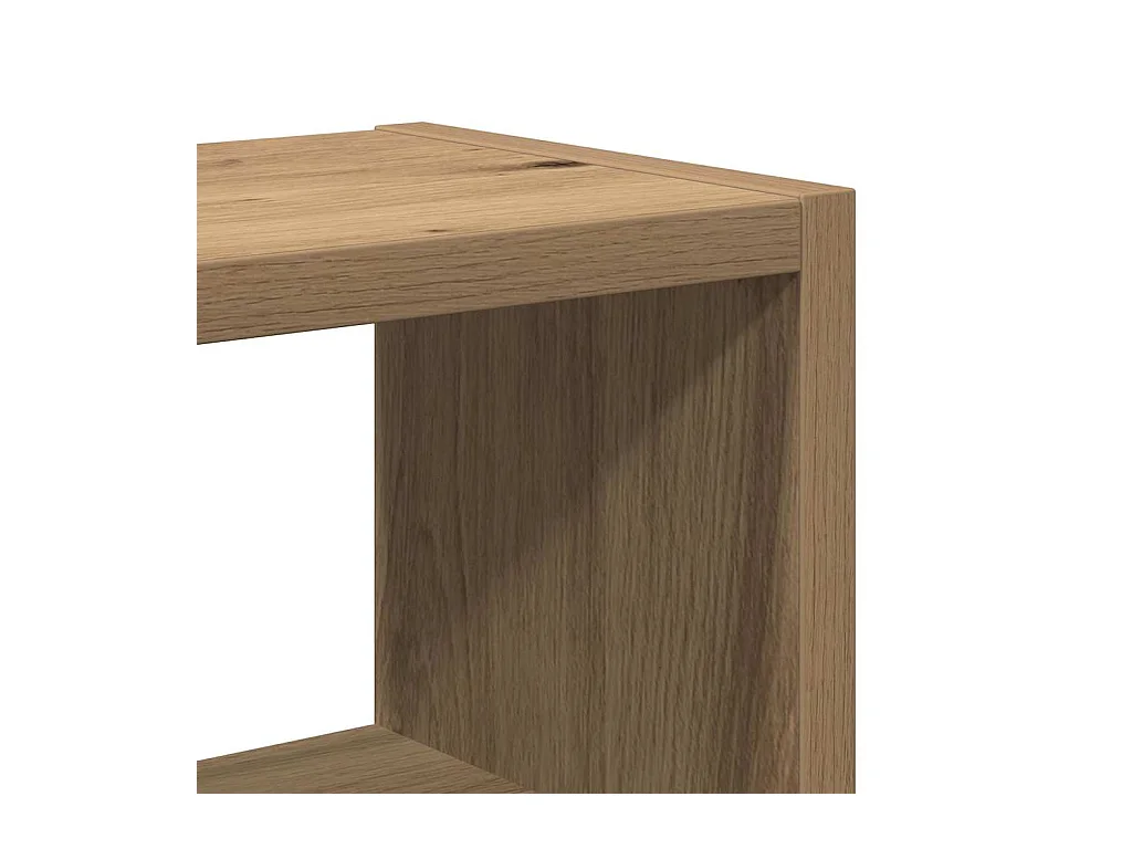 Étagère murale chêne artisanal 45x16x45 cm bois d'ingénierie