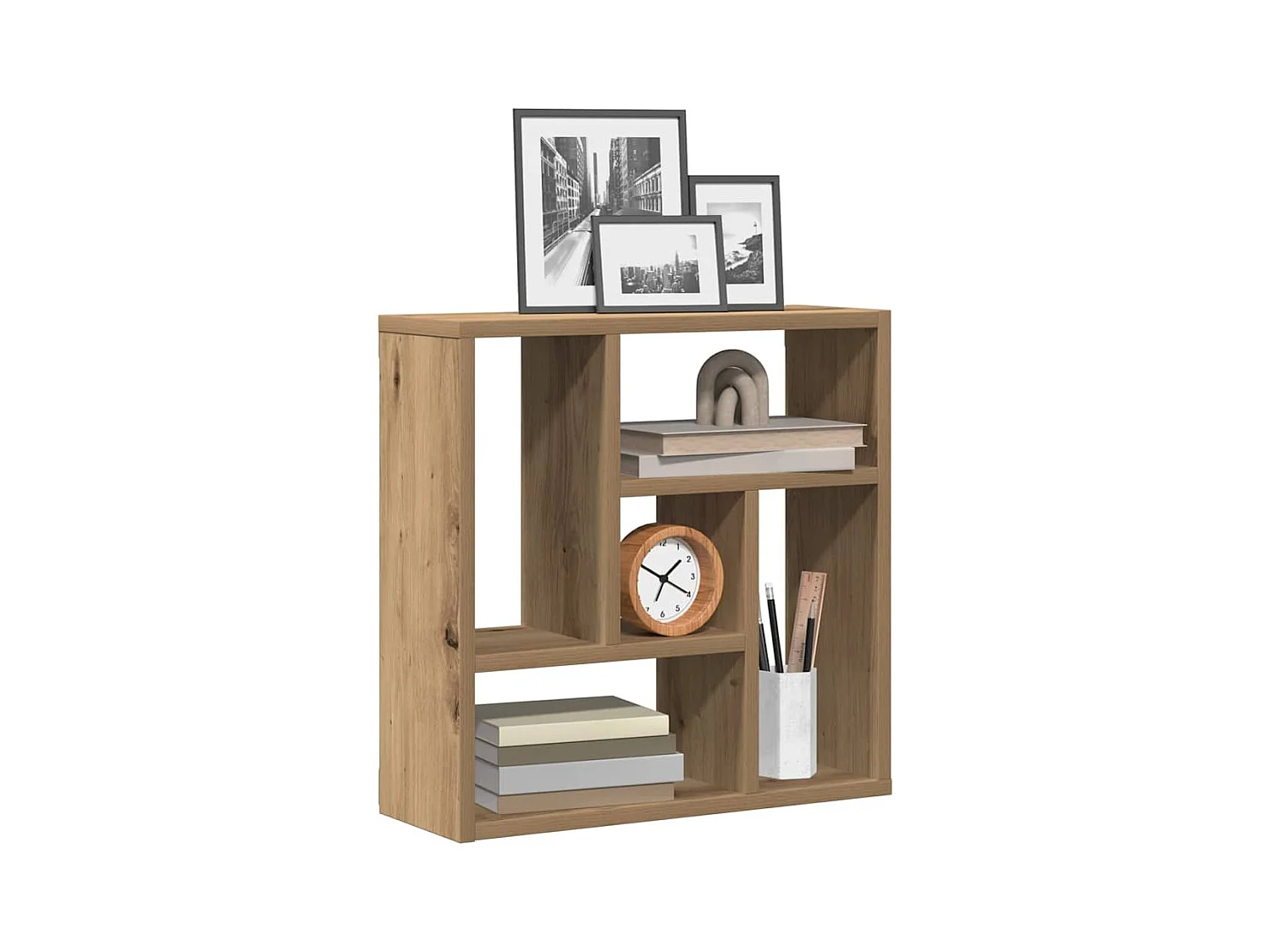 Handgemaakte eikenhouten wandplank 45x16x45 cm van bewerkt hout