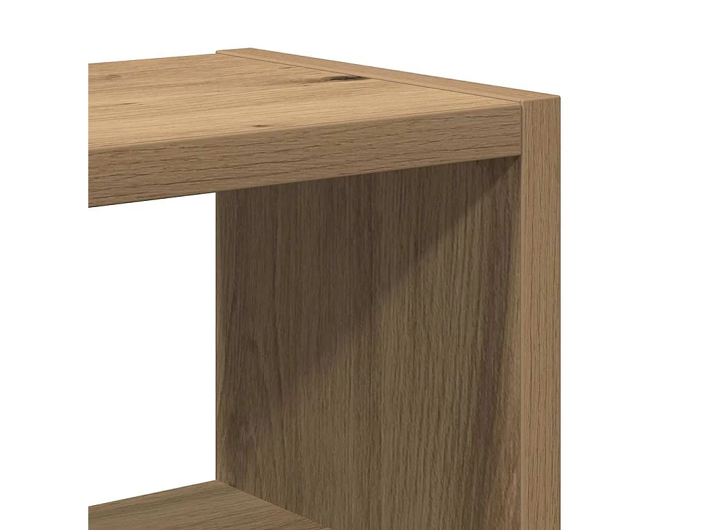 Étagère murale chêne artisanal 45x16x45 cm bois d'ingénierie