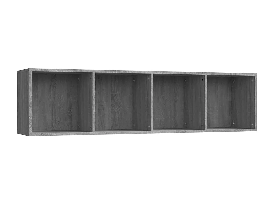 Bibliothèque/Meuble TV Sonoma gris 143x30x36cm Bois ingénierie