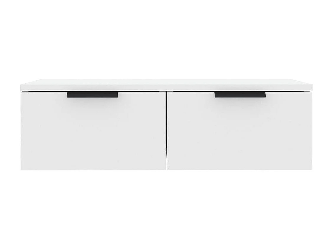 Armoires murales 2 pcs blanc 68x30x20 cm Bois d'ingénierie