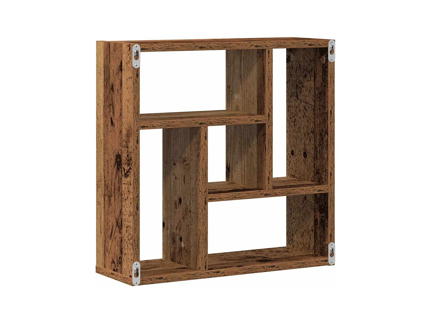 Étagère murale vieux bois 45x16x45 cm bois d'ingénierie