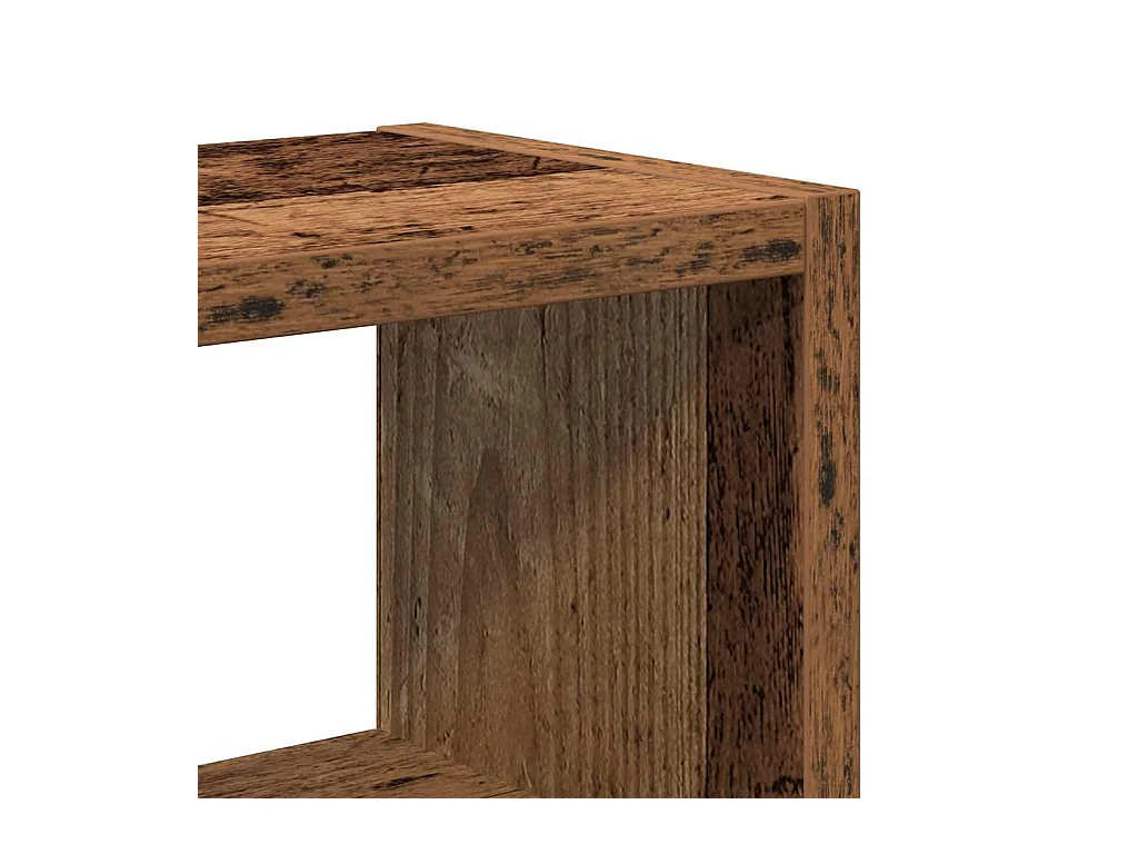 Étagère murale vieux bois 45x16x45 cm bois d'ingénierie