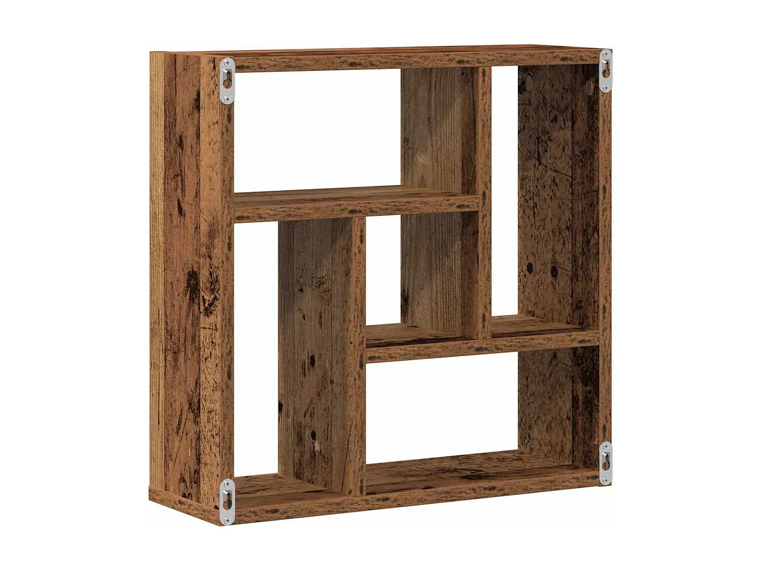 Étagère murale vieux bois 45x16x45 cm bois d'ingénierie