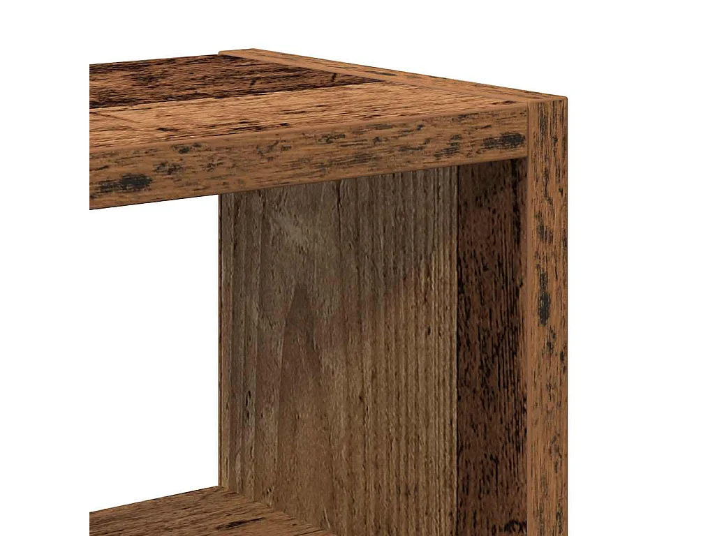 Étagère murale vieux bois 45x16x45 cm bois d'ingénierie