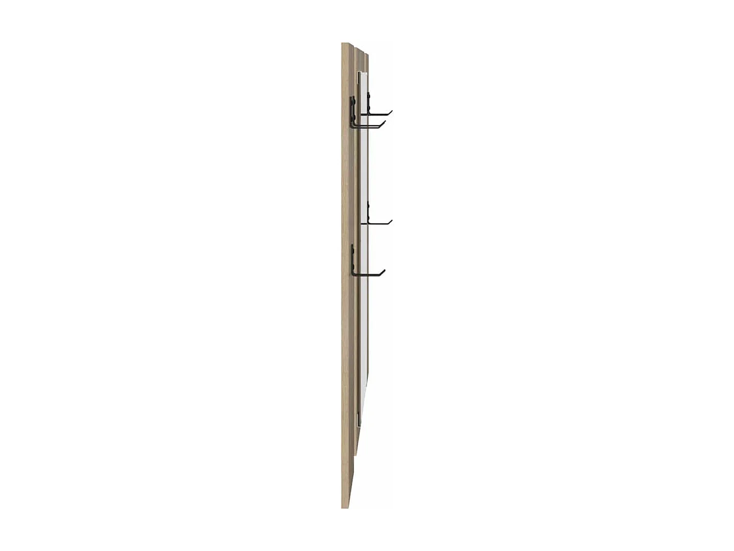 Porte-manteau mural avec stockage avec miroir Chêne sonoma 96 x 1,5 x 90 cm