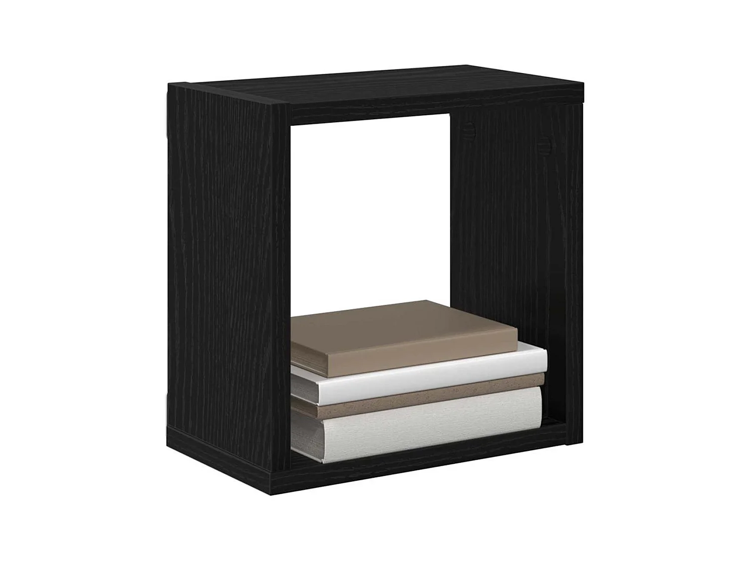 Mensole da parete in MDF rovere nero 26 x 15 x 26 cm Mensole da parete