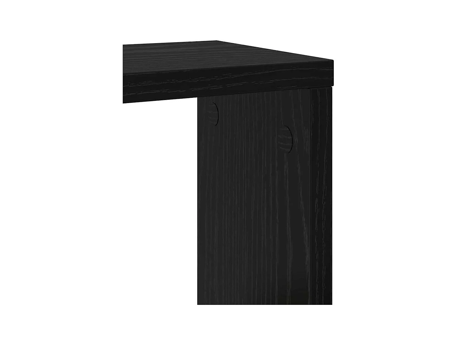 Mensole da parete in MDF rovere nero 26 x 15 x 26 cm Mensole da parete