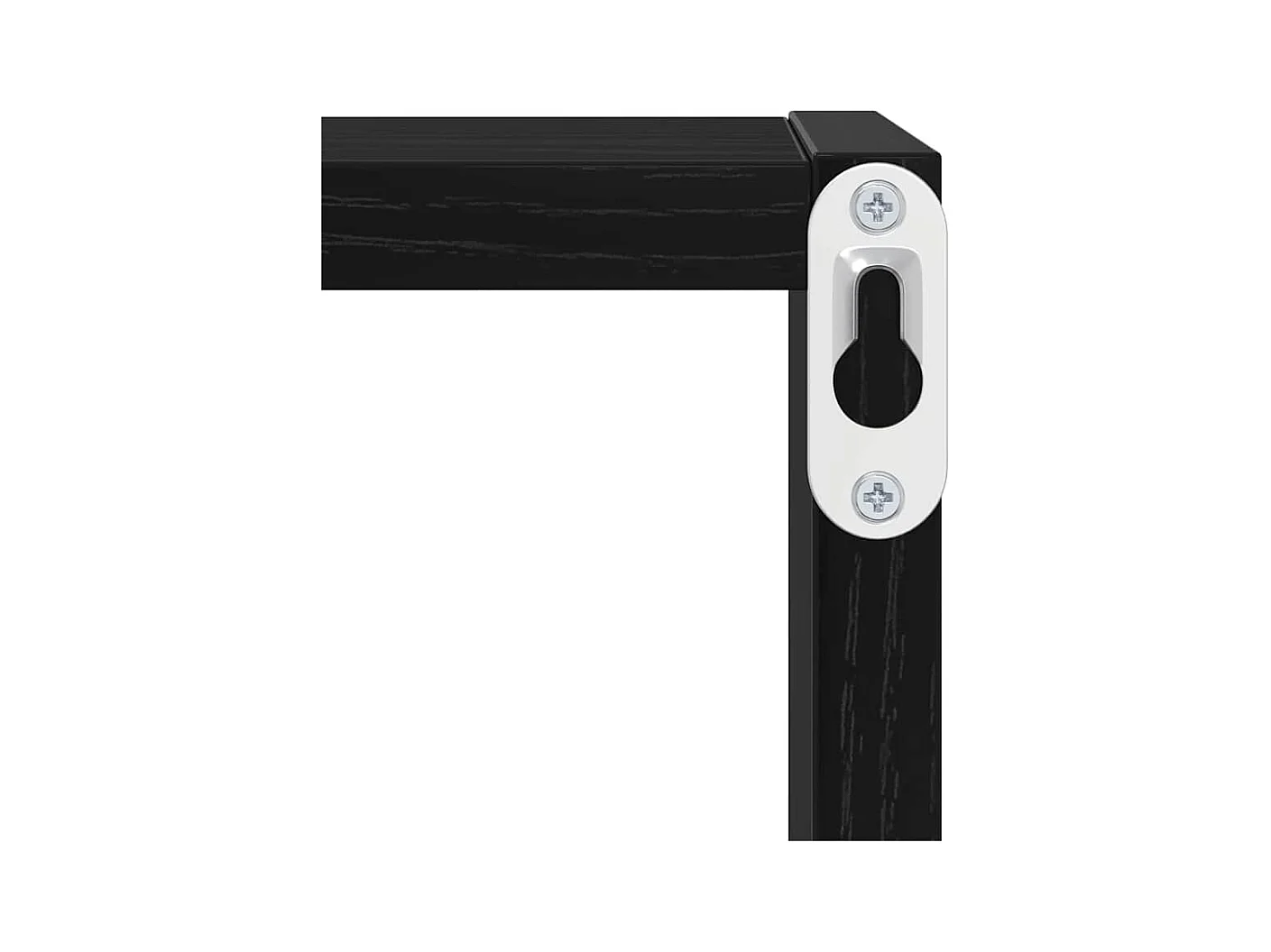 Mensole da parete in MDF rovere nero 26 x 15 x 26 cm Mensole da parete