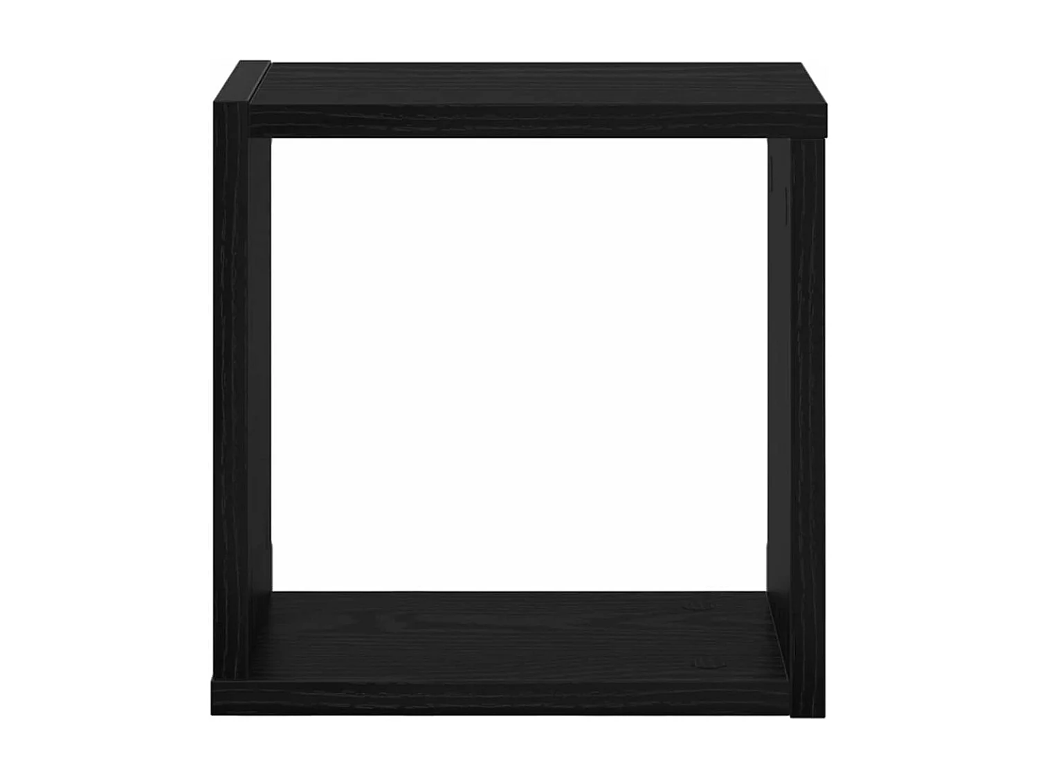 Estantes de pared de MDF de roble negro 26 x 15 x 26 cm Estantes de pared