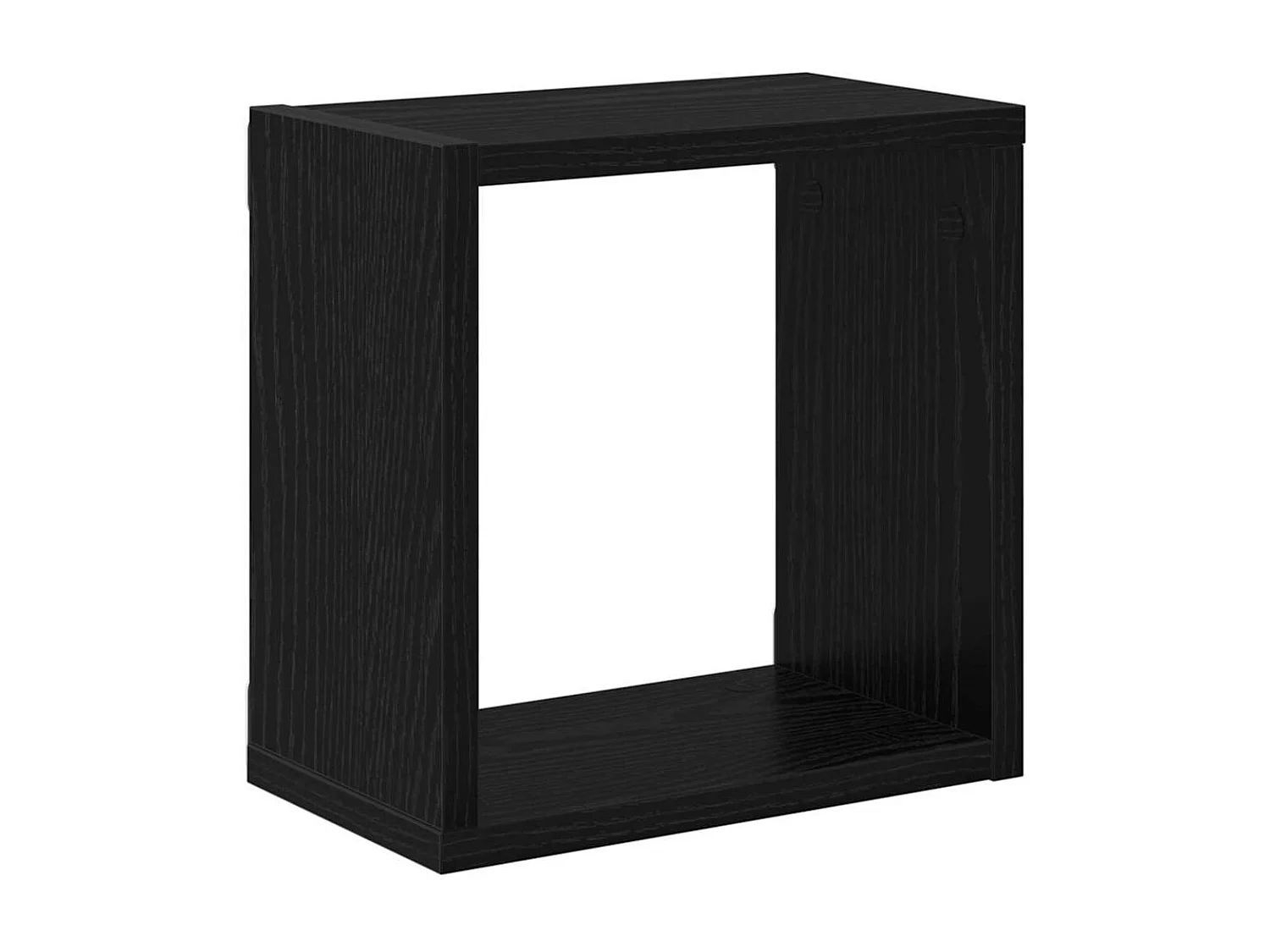 Estantes de pared de MDF de roble negro 26 x 15 x 26 cm Estantes de pared