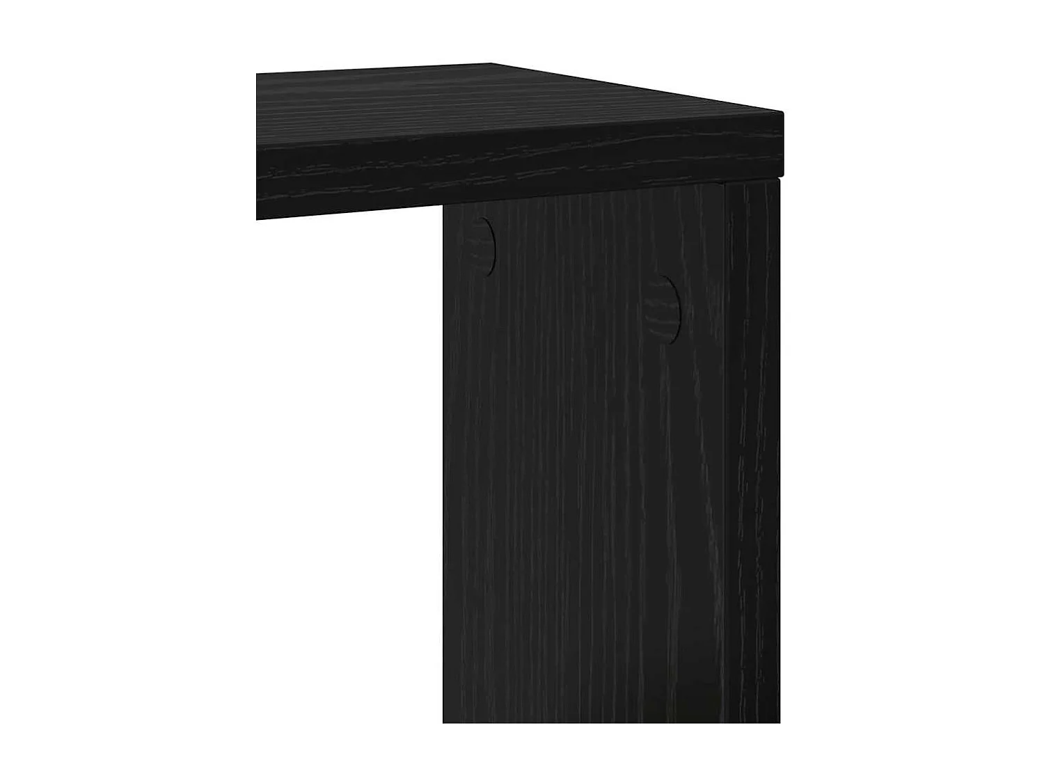 Estantes de pared de MDF de roble negro 26 x 15 x 26 cm Estantes de pared