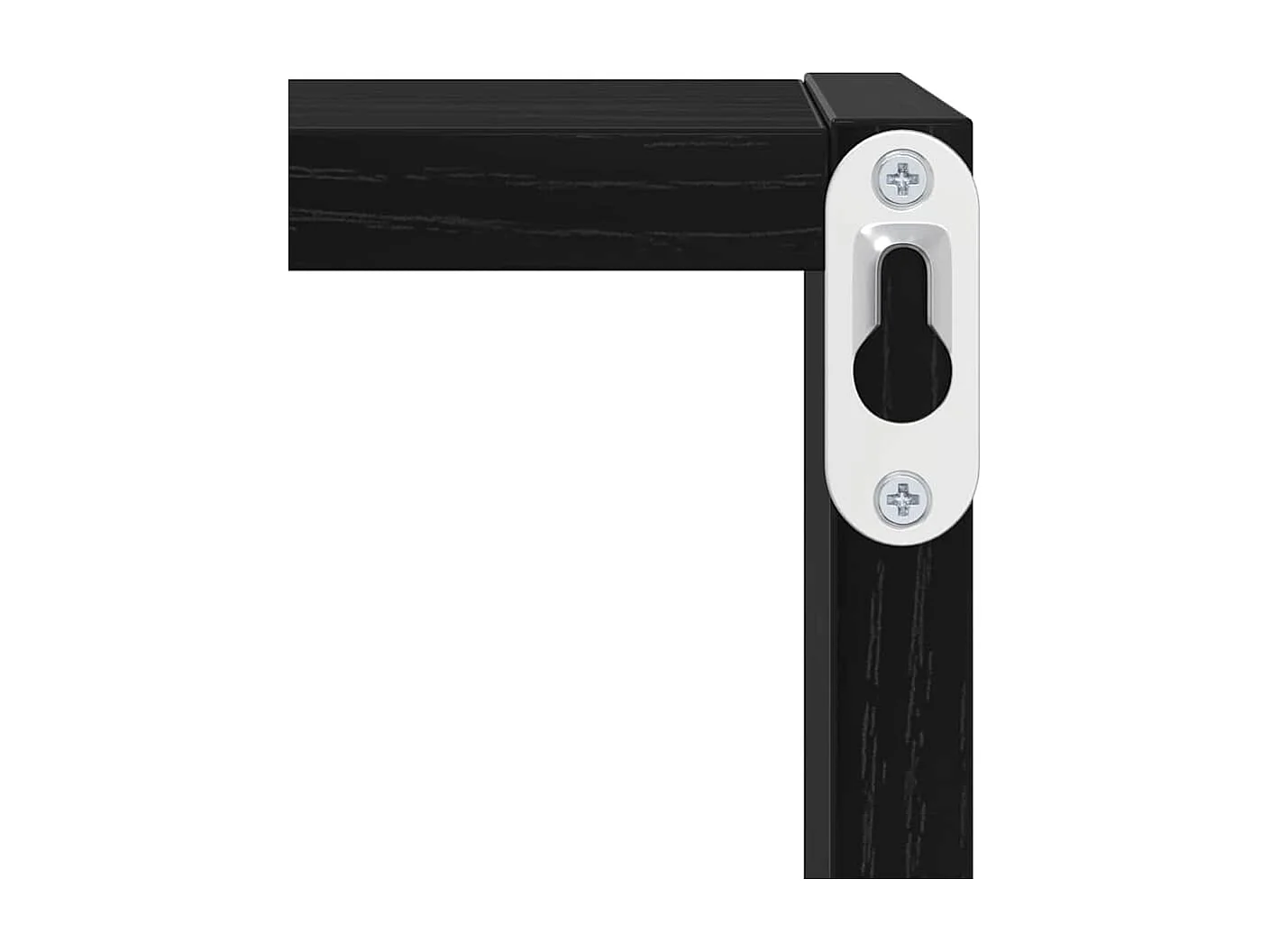 Estantes de pared de MDF de roble negro 26 x 15 x 26 cm Estantes de pared