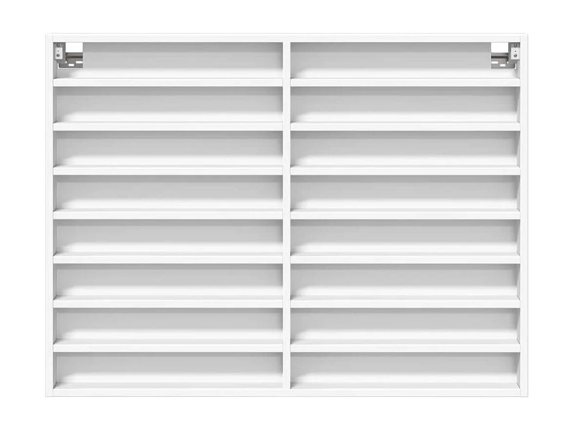 Vitrina blanca 100x8,5x75 cm madera contrachapada