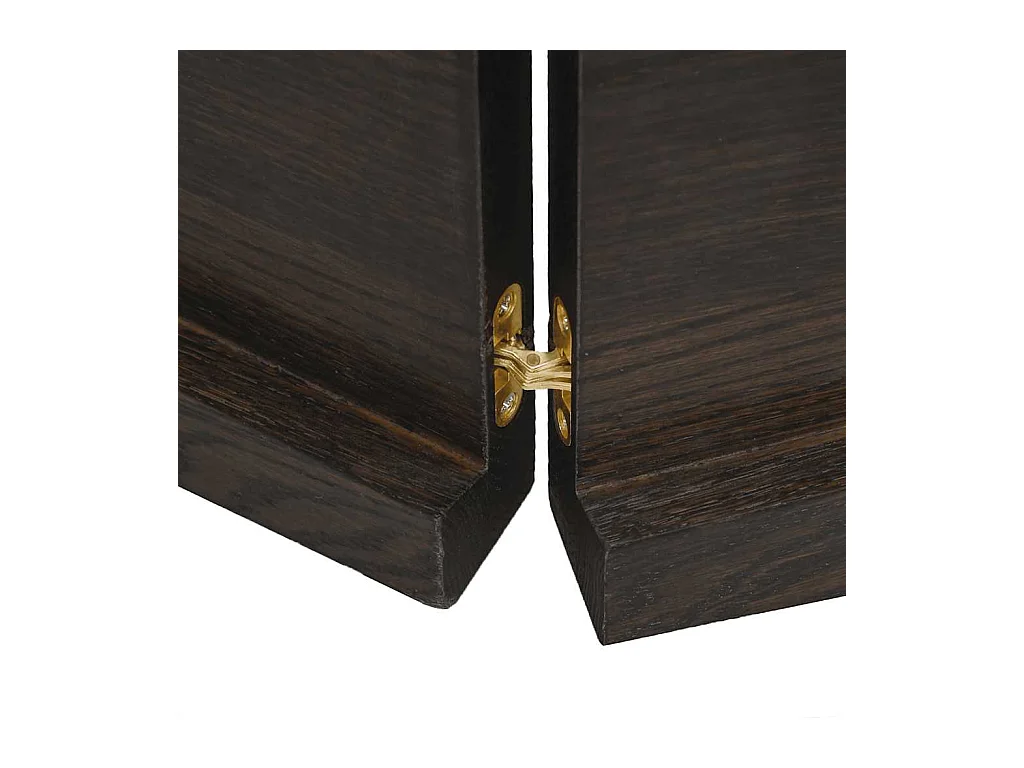 Étagère murale marron foncé bois chêne massif traité