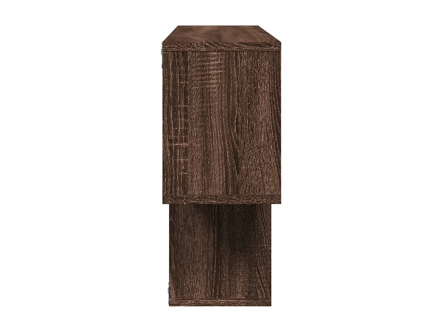 Estante de pared roble marrón 100x20x53 cm madera de ingeniería