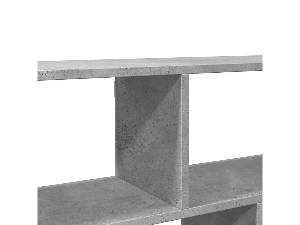 Estante de pared de hormigón gris 100x25x50 cm madera de ingeniería