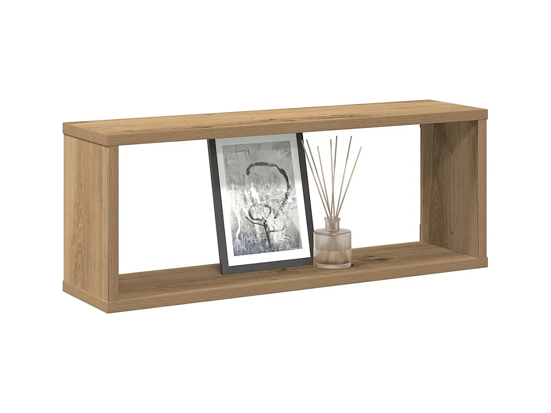 Étagères cube murales 4 pcs chêne artisanal 60x15x23 cm