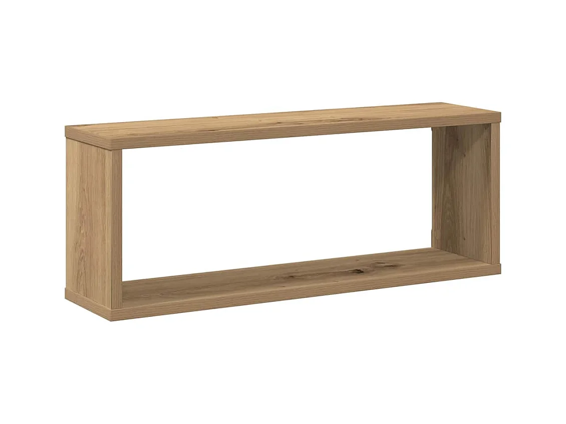 Étagères cube murales 4 pcs chêne artisanal 60x15x23 cm