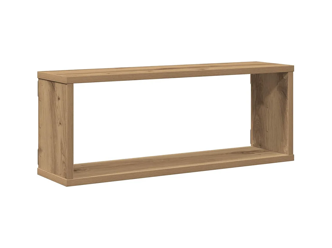 Étagères cube murales 4 pcs chêne artisanal 60x15x23 cm
