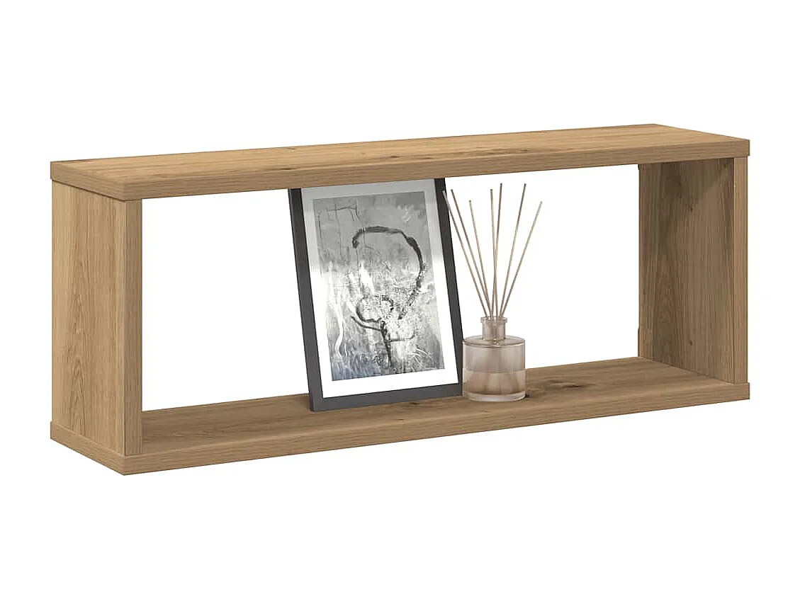 Étagères cube murales 4 pcs chêne artisanal 60x15x23 cm