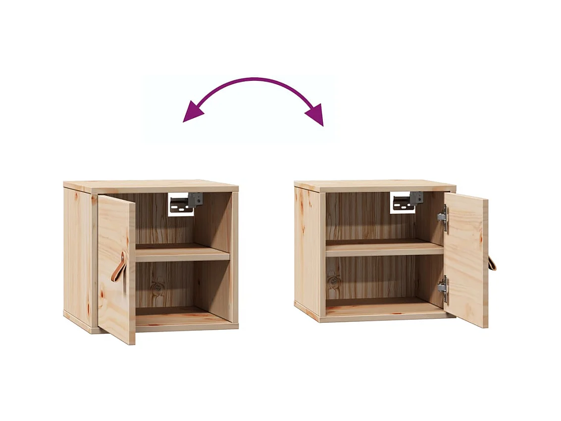 Pensile 31,5x30x30 cm Legno massello di pino