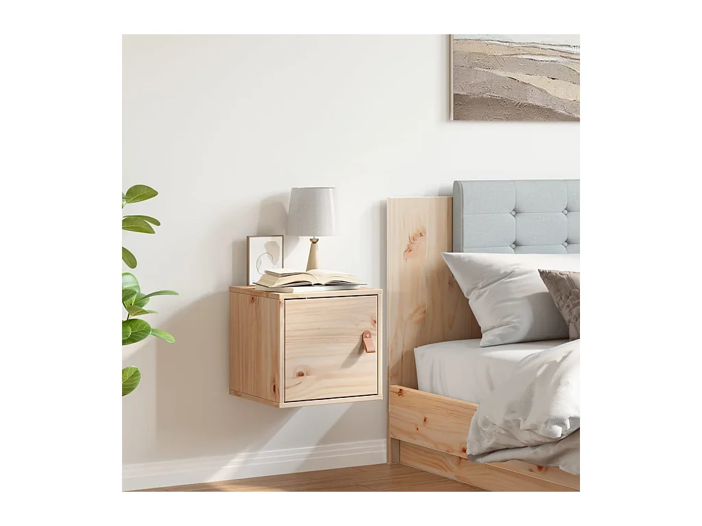 Wandkast 31,5x30x30 cm Massief grenenhout