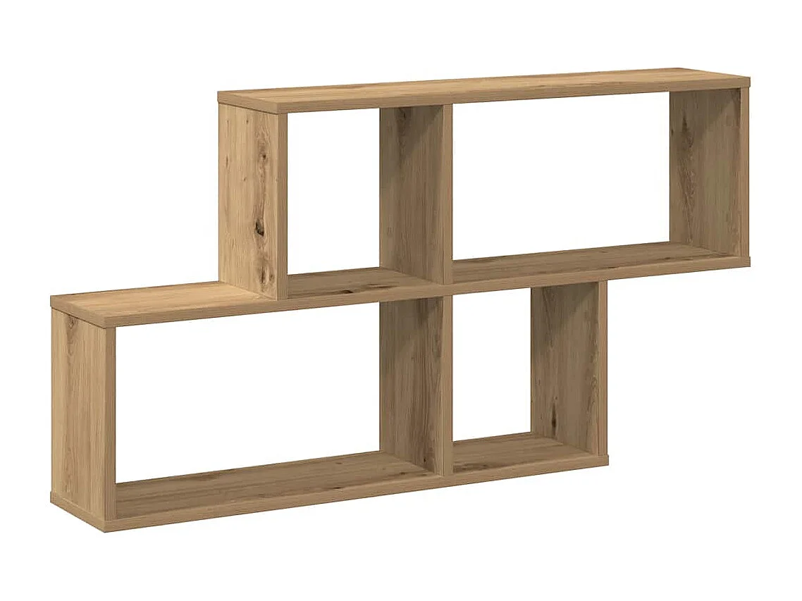 Mensola da parete in rovere realizzata a mano 100x18x53 cm in legno ingegnerizzato