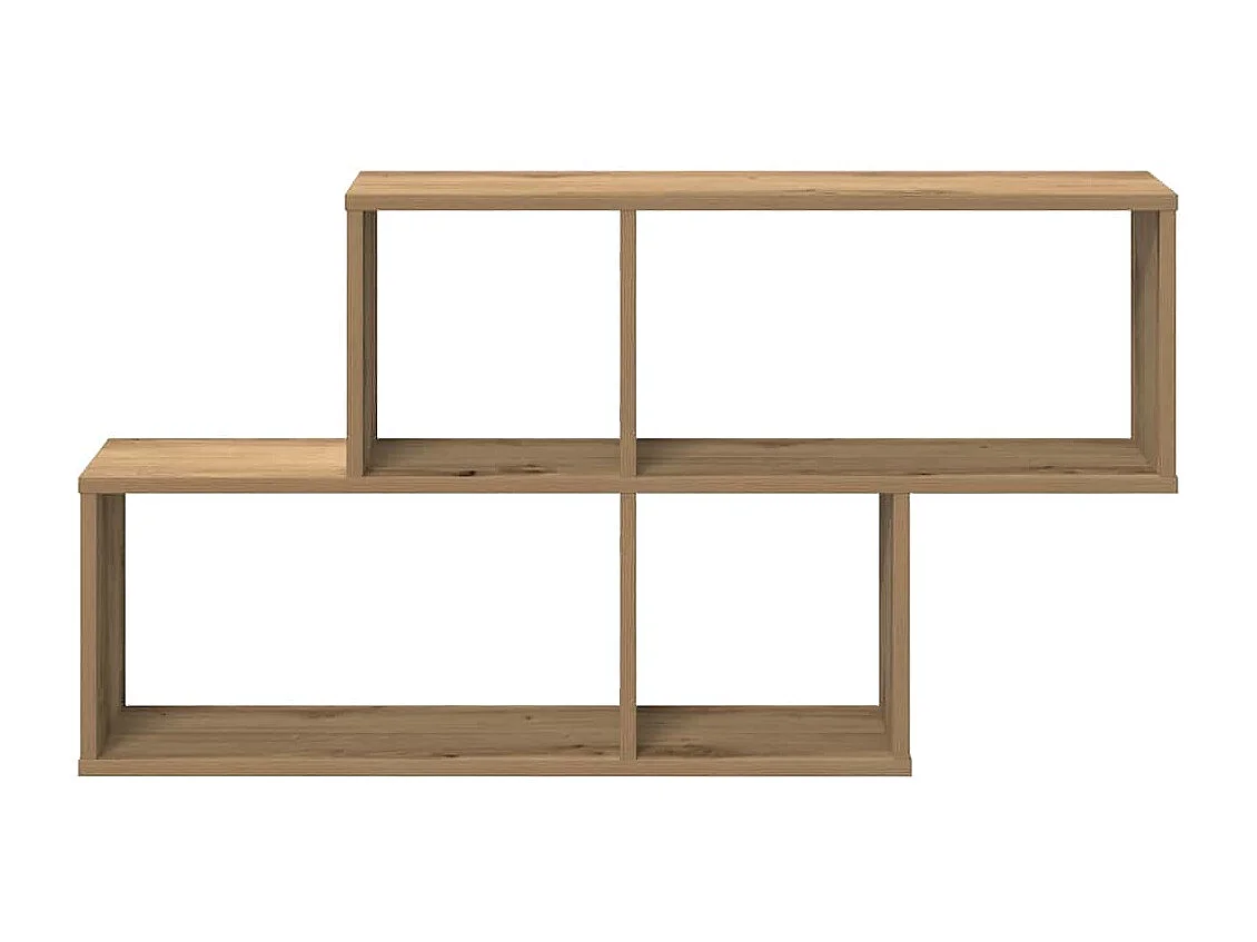 Mensola da parete in rovere realizzata a mano 100x18x53 cm in legno ingegnerizzato