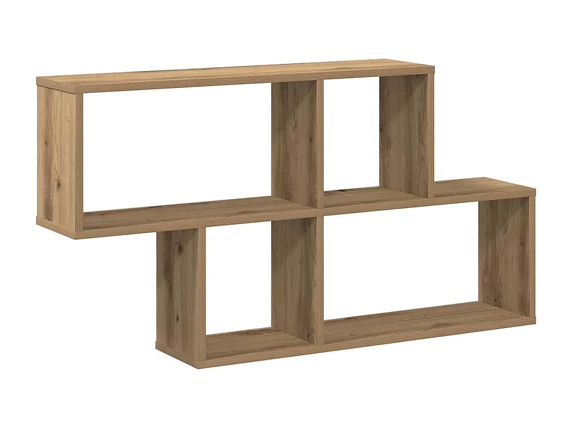 Mensola da parete in rovere realizzata a mano 100x18x53 cm in legno ingegnerizzato