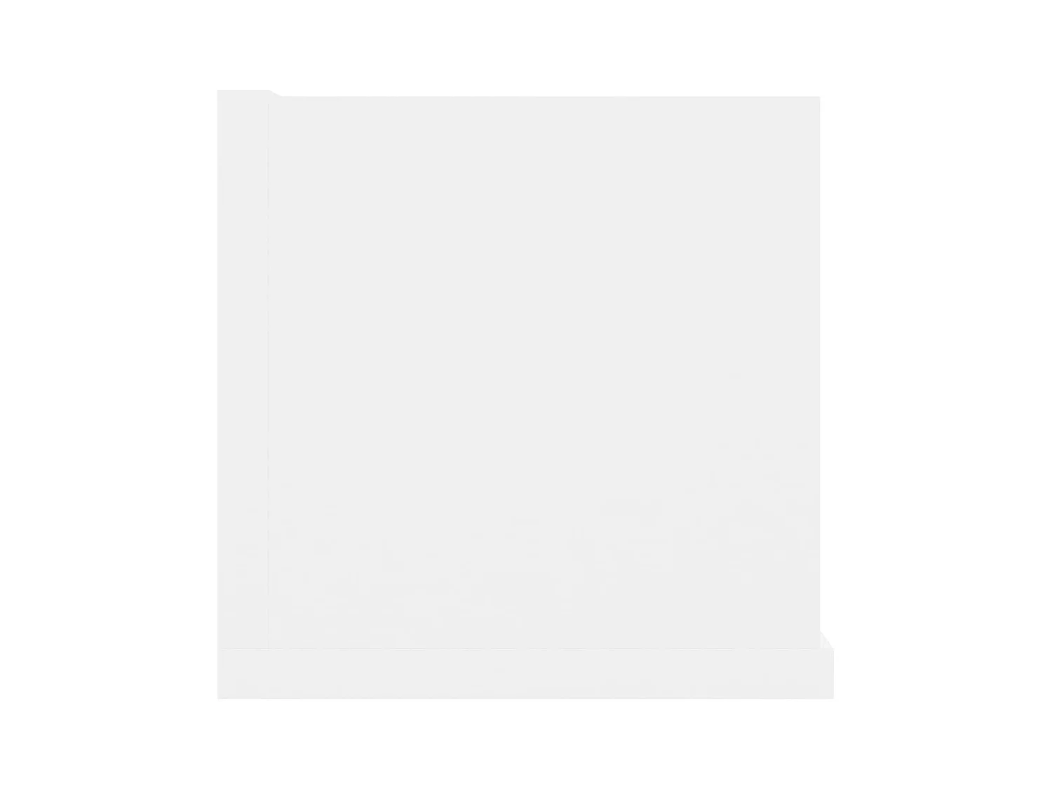 Mensola da parete per CD bianca 100x18x18 cm in legno ingegnerizzato