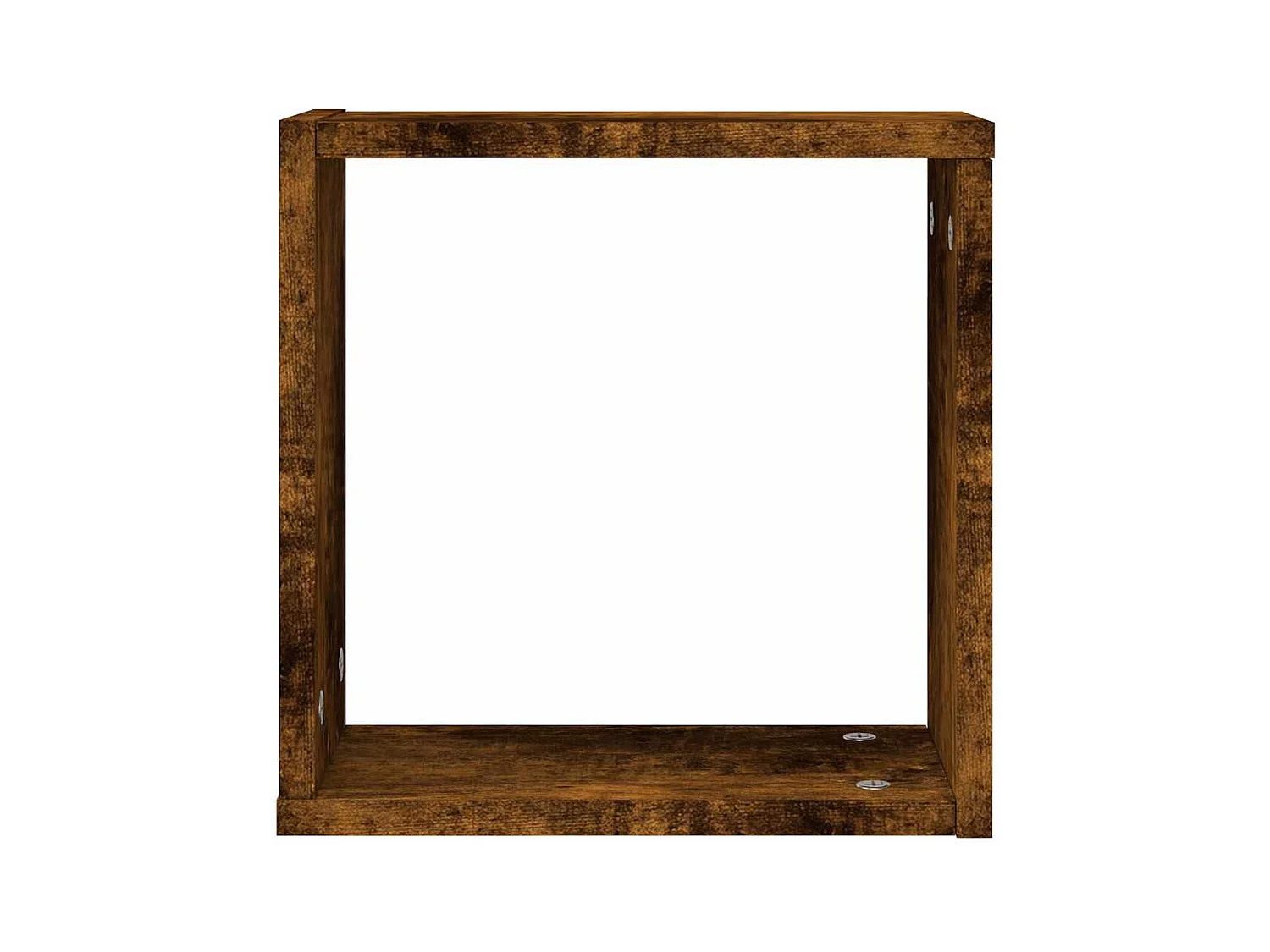 Mensole a cubo da parete 2 pezzi rovere affumicato 30x15x30cm