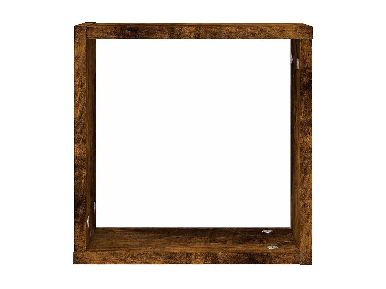 Étagères murales sous forme de cube 2 pcs chêne fumé 30x15x30cm