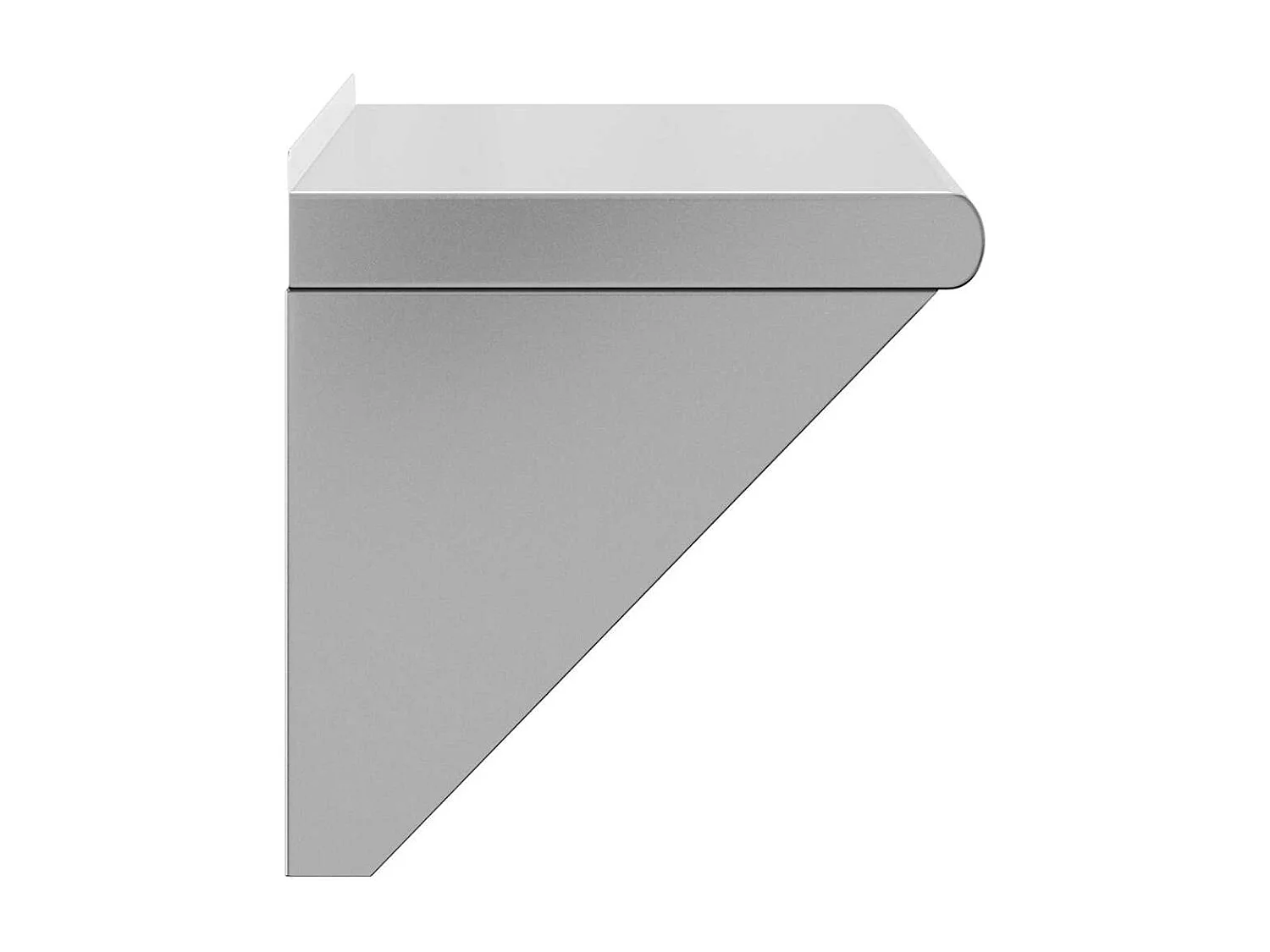 Étagère murale 50x30x31 cm argenté acier inoxydable