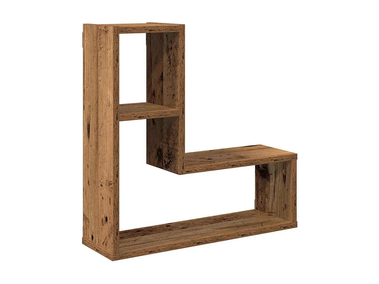 Étagères cube murales 2 pcs vieux bois 50x15x50 cm