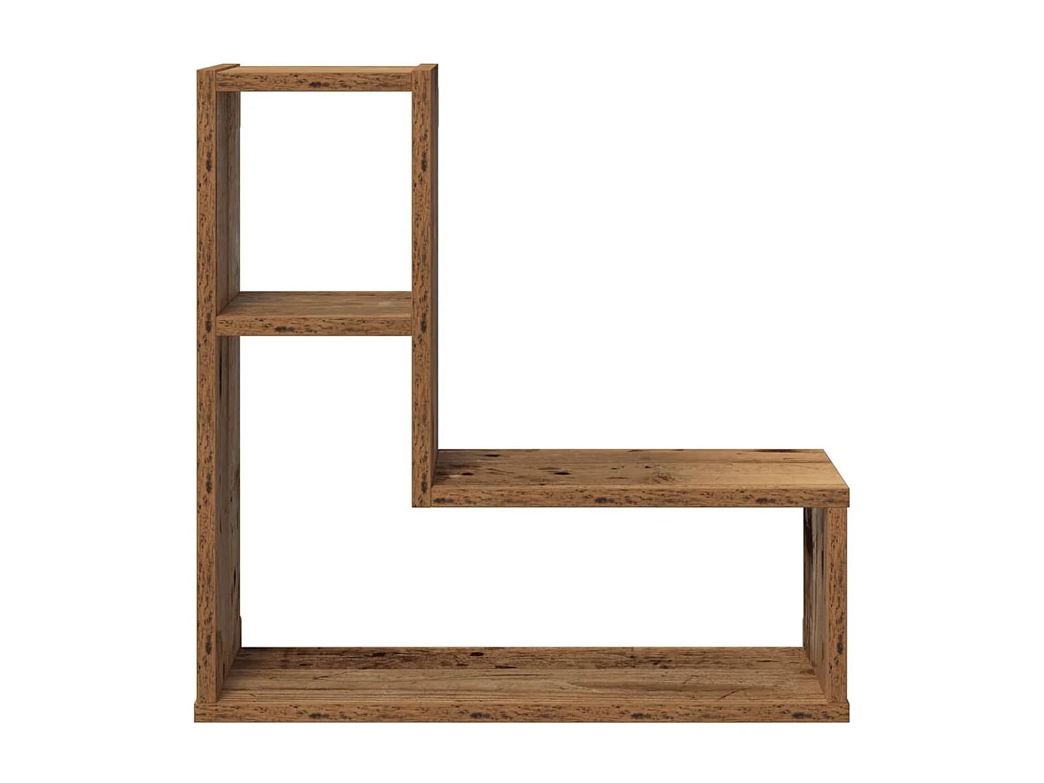 Étagères cube murales 2 pcs vieux bois 50x15x50 cm