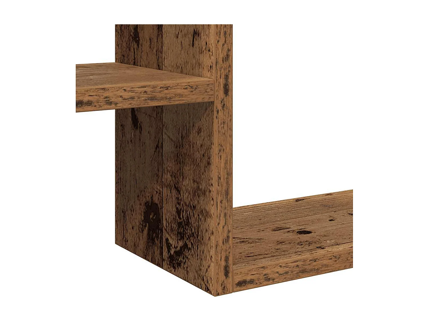 Étagères cube murales 2 pcs vieux bois 50x15x50 cm