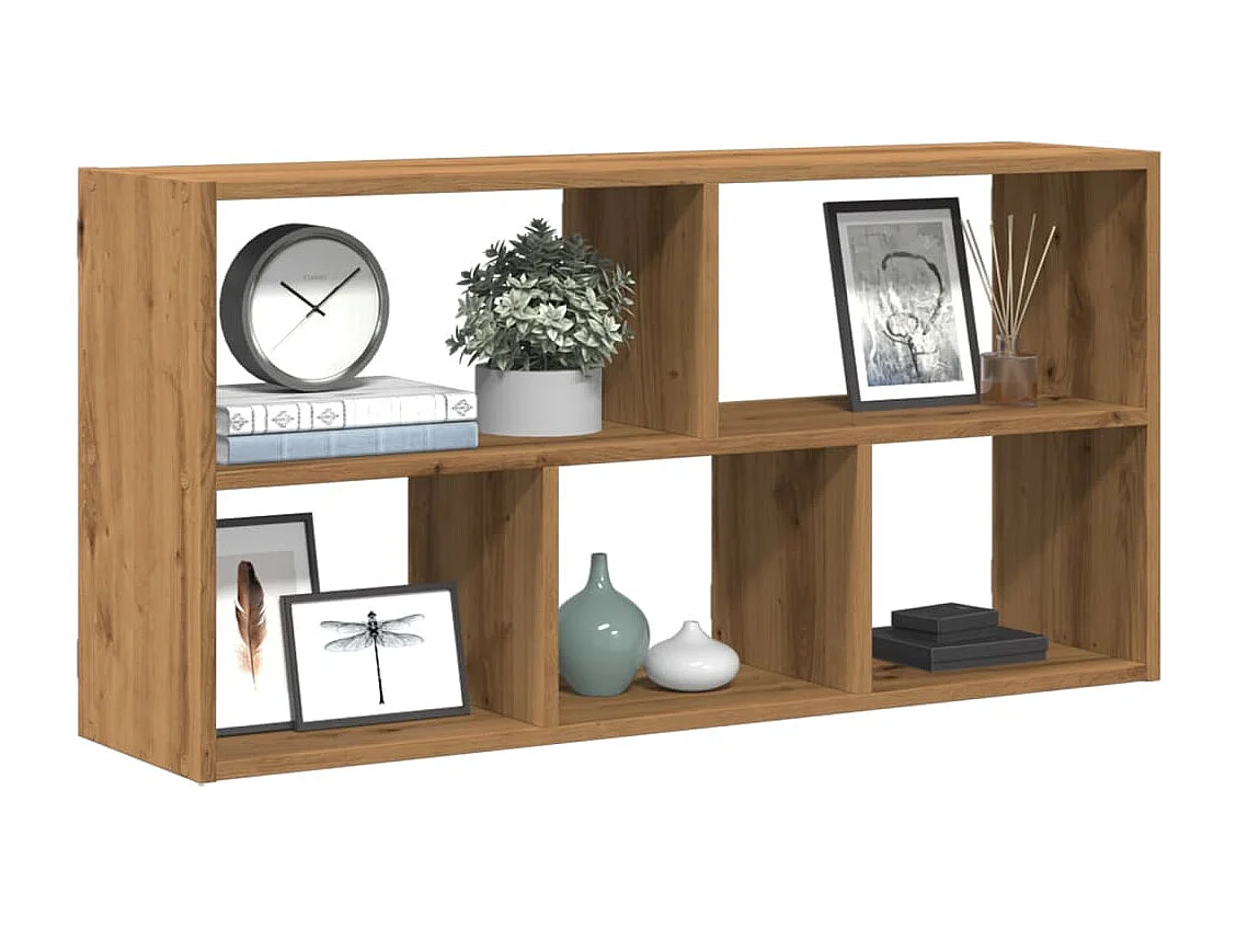 Estante de pared de roble artesanal 100x25x50 cm madera de ingeniería